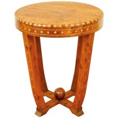 French Side Table with Inlay Details