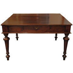 A Southern Italian 2nd Quarter 19th Century Square One Drawer Table