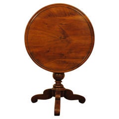 A Substantial Walnut Louis Philippe Tilt Top Pedestal Table