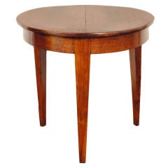 Antique A French Walnut Late Directoire Period Three Leg Table