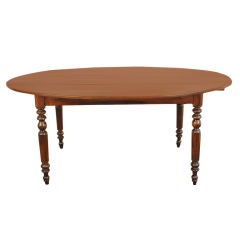 A French Louis Philippe Walnut Oval Breakfast / Dining Table