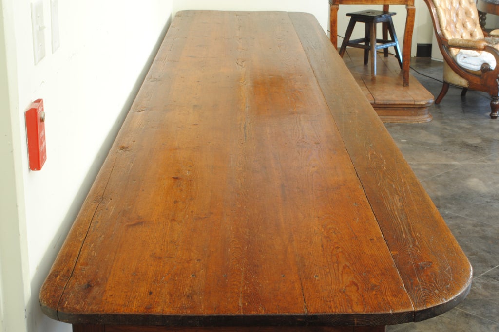 Enormous French LXIII Style 19th Cen Pine/Cherry Draper's Table 1