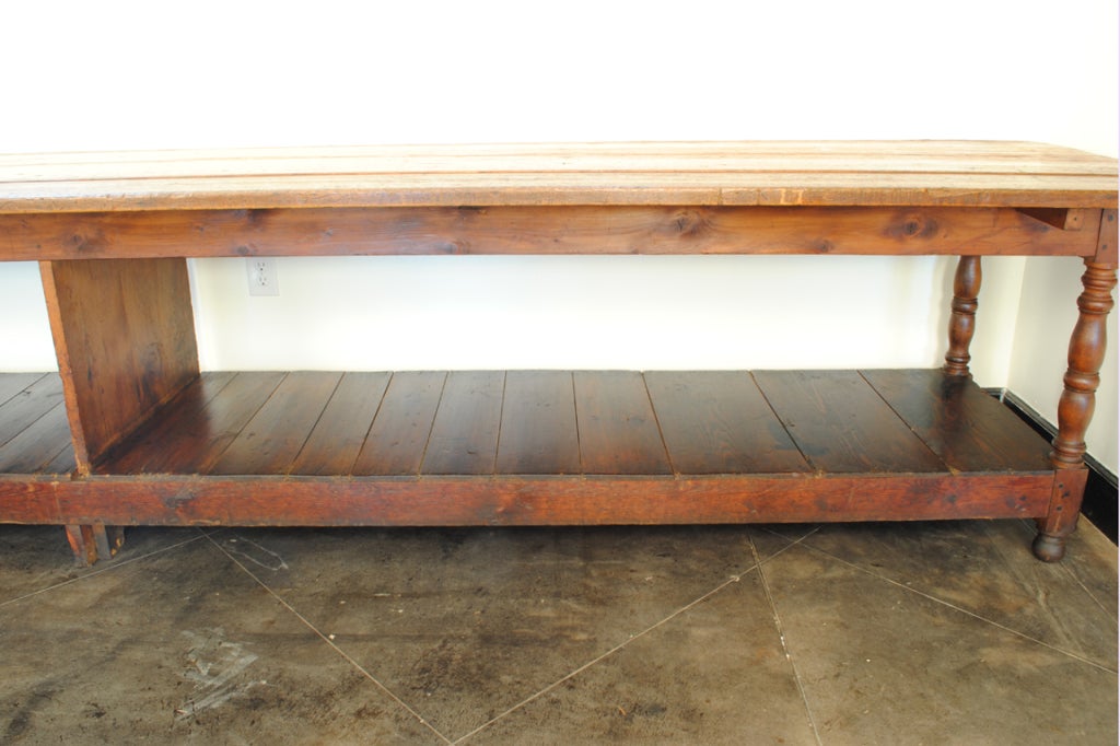 Enormous French LXIII Style 19th Cen Pine/Cherry Draper's Table 3