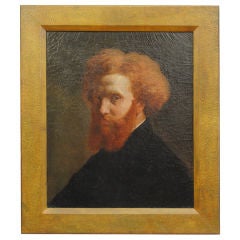 An Extraordinary 19th Century Signed Portrait in Period Frame