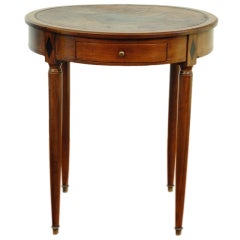 A French Directoire Period Mahogany Bouillotte Table