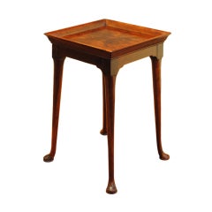 English Mahongany Queen Anne Style Gallery Top Table