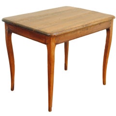 French LXV Period Walnut Table, signed "LAIARD"