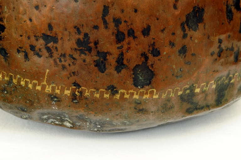 Copper and Gilt Decorated Water Vessel 3