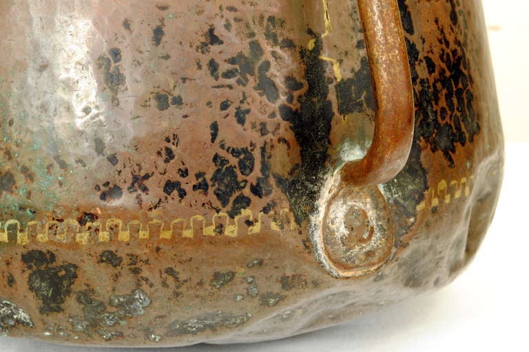 Copper and Gilt Decorated Water Vessel 4