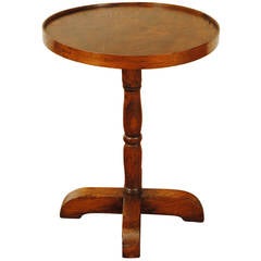 French Elmwood Low Side Table, 19th Century and Later