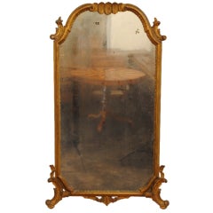 A 19th Century Italian Rococo Style Giltwood Mirror