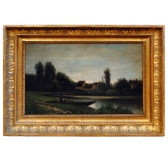 A French, 3rd quarter 19th century, Oil on Canva, Giltwood Frame