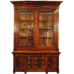 A French Louis Philippe Walnut and Bronze Mounted Bibliotheque