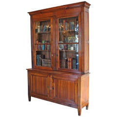 French Cherrywood Directoire Period Bibliotheque, circa 1800