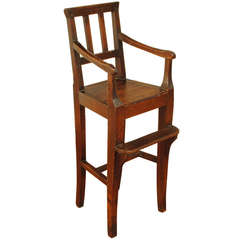 An Early 19th Century Italian, Veneto, Neoclassical Child's High Chair