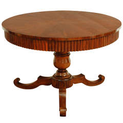  Exceptional Italian Walnut and Inlaid Carlo X Period 19th Century Center Table
