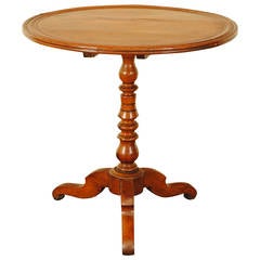 French Louis Philippe Period Walnut Tilt-Top Table, Mid-19th Century