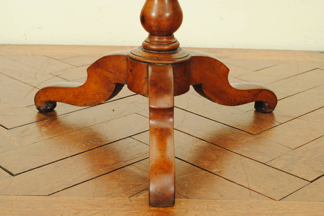 French Louis Philippe Period Walnut Tilt-Top Table, Mid-19th Century 2