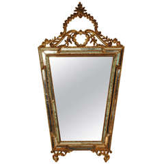 Carved Giltwood Venetian Mirror