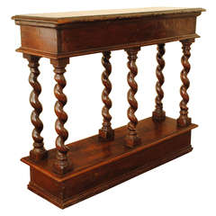 An Italian Early 18th Century Walnut Console