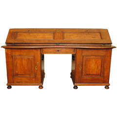 Beautiful French Oak Campaign Desk, Early 18th Century