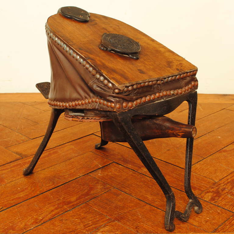 Functional Wooden, Leather and Iron Fireplace Bellows, Fletcher Russell & Co.