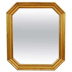 A 19th Century French Octagonal Giltwood Mirror