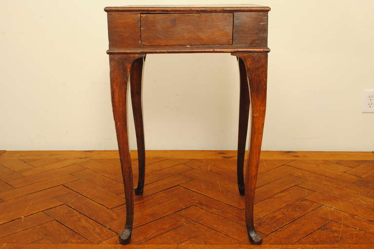 Italian Walnut Two-Drawer Table, Early 19th Century 1