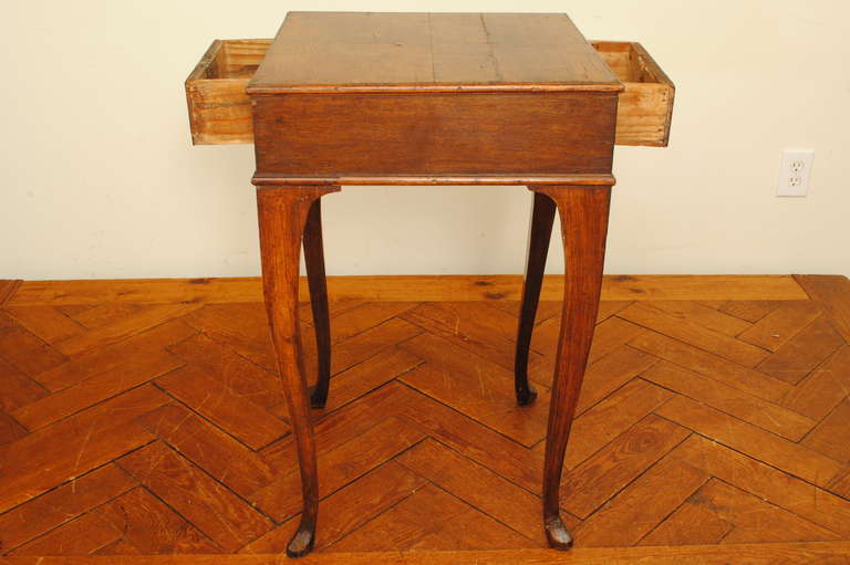 Italian Walnut Two-Drawer Table, Early 19th Century 2