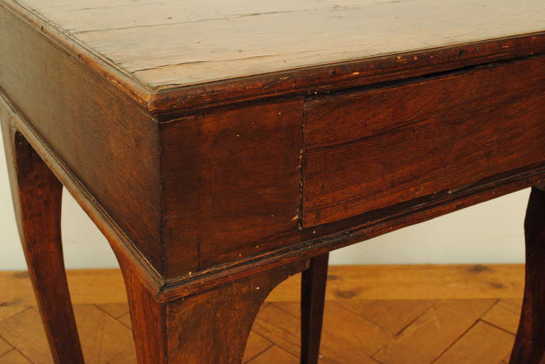 Italian Walnut Two-Drawer Table, Early 19th Century 3