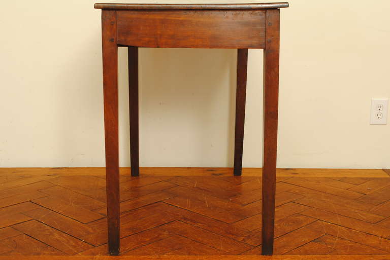Neoclassical A French Walnut Neoclassic 1-Drawer Table, Early 19th C.