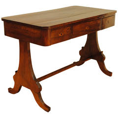 Italian, Tuscany, Walnut Three-Drawer Writing Table/Desk, 19th Century