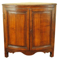 An 18th Century French Louis XV Period Oak Corner Cabinet