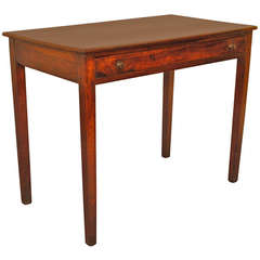 Antique A French Walnut Neoclassic 1-Drawer Table, Early 19th C.