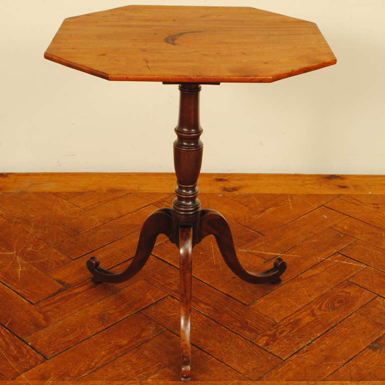 Mahogany Octagonal Table, English 19th C.