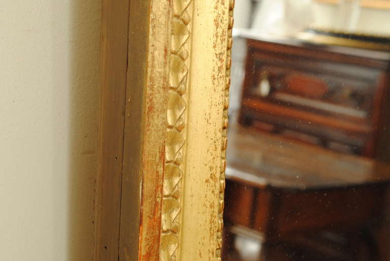 Giltwood Mirror, Baguette, French Neoclassic Period, Early 19th Century 1