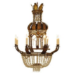Antique An Elegant and Rare Late 18th Century Sicilian 8-Light Chandelier
