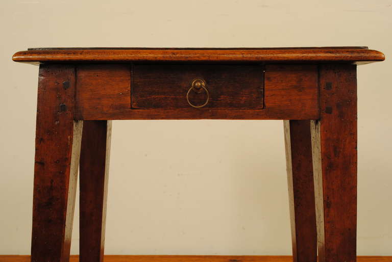 Neoclassical Revival French Neoclassical Walnut, One Drawer Table