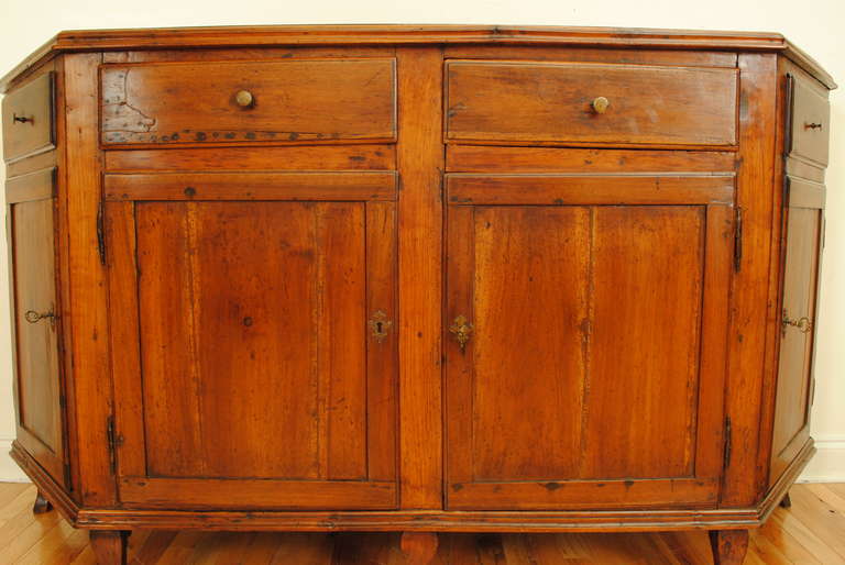 Italian, Veneto Region, Credenza Scantonata in Fruitwood, 18th or 19th Century 1