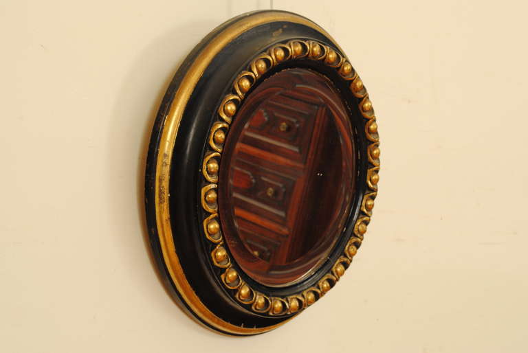 Neoclassical Revival French Neoclassical Giltwood and Ebonized Mirror, 19th Century