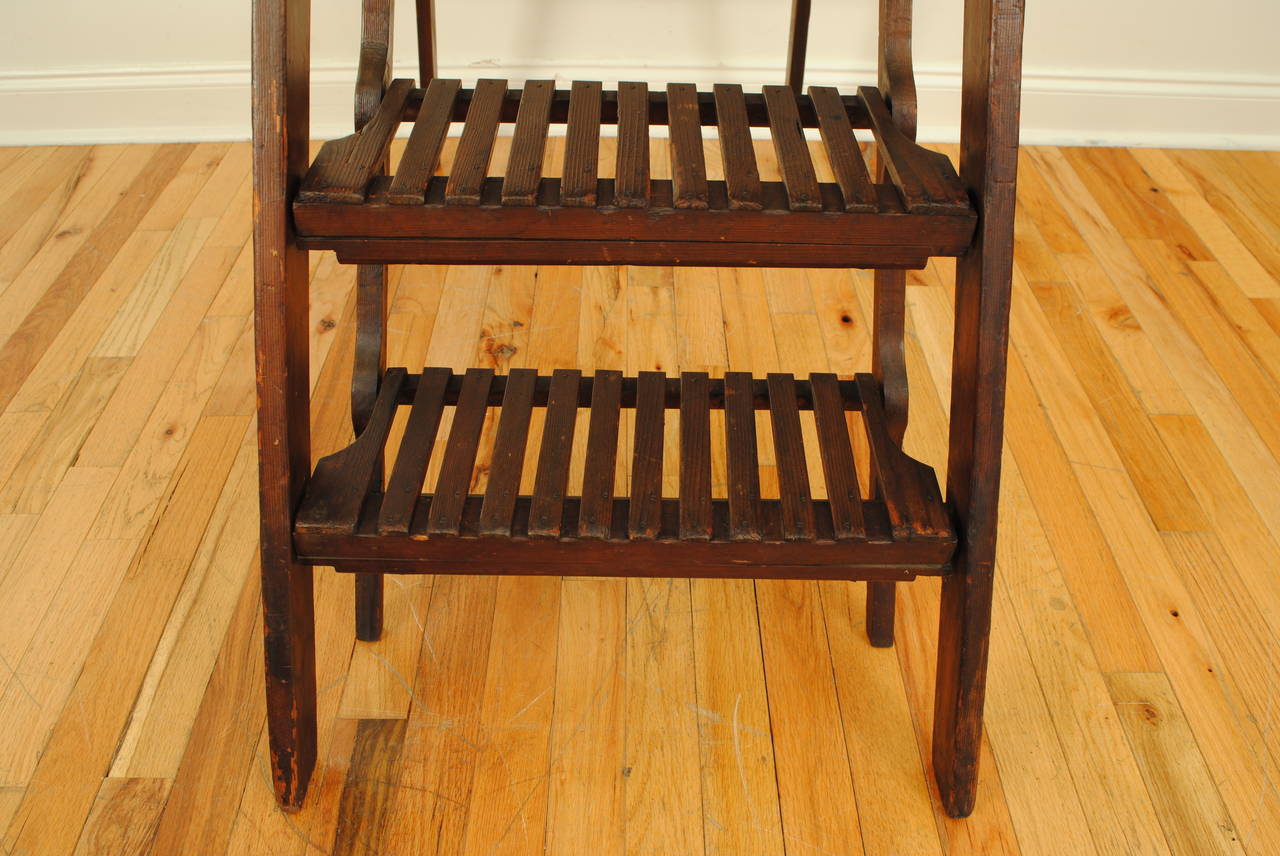 Italian Folding Library or Gallery Ladder from the Early 20th Century 4