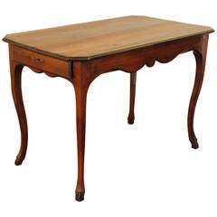French, Louis XV Period, Mid-18th Century, Walnut and Ebonized Table