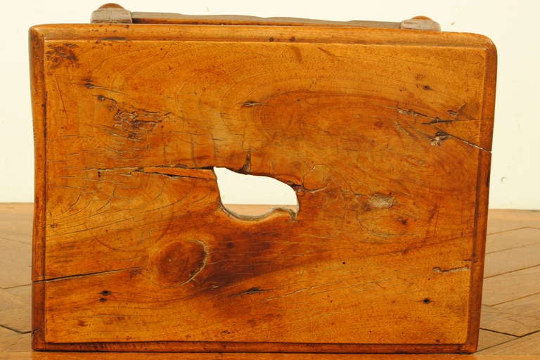 19th C., Jacobean Style, Carved Walnut Milking Stool 3