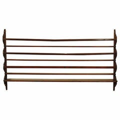 Antique 18th Century French Walnut Wall-Mounted Plate Rack