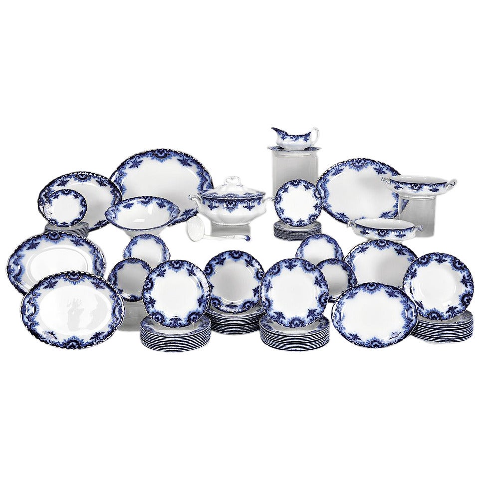 A Handsome Set of 19th Century English Dinnerware