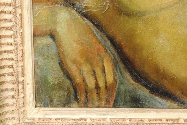 Oil on Canvas, Reclining Nude, signed Basilevsky 43' 1