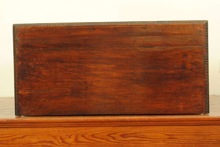 A Late 17th Century Portuguese Rosewood and Brass Mounted 1-Drawer Trunk 3