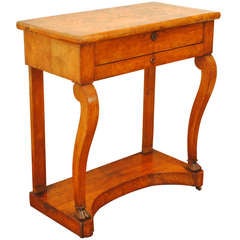 A French Late 1st Quarter Neoclassic Light Walnut Dressing Console