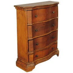 An Italian Baroque Style 19th Century 4-Drawer Commodino