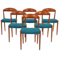 Danish Modern Teak Dining Chairs by Harbo Solvsten & Knud Andersen
